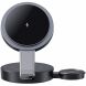 Бездротовий зарядний пристрій USAMS CD234 (15W) 3 in 1 Foldable Wireless Charge - Black (958292B). Фото 1 з 17