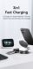 Бездротовий зарядний пристрій USAMS CD234 (15W) 3 in 1 Foldable Wireless Charge - Black (958292B). Фото 7 з 17