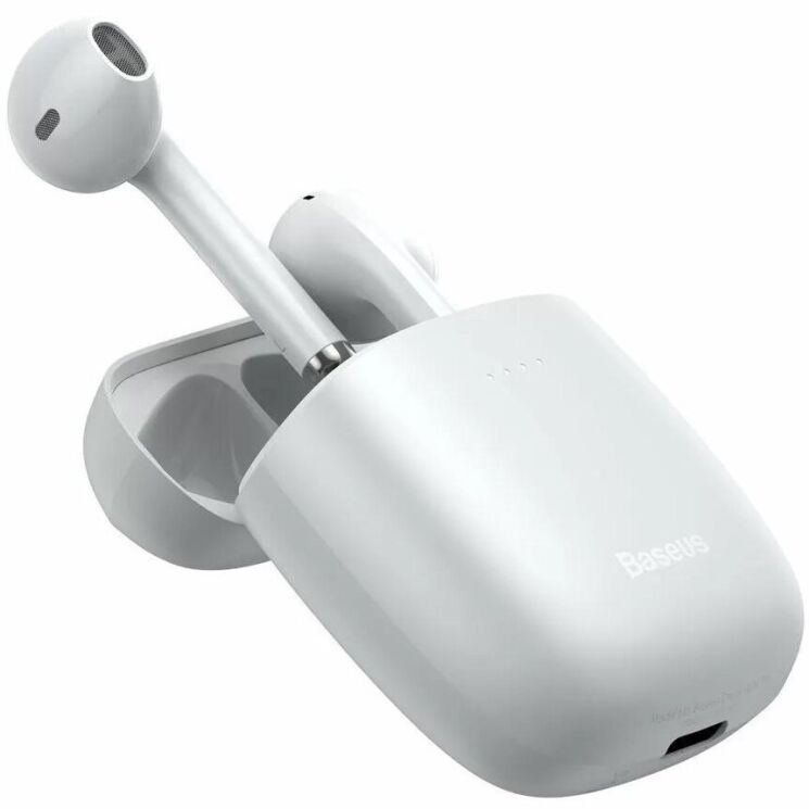 Бездротові навушники Baseus Encok True Wireless Earphones W04 (NGW04-02) - White: фото 2 з 24