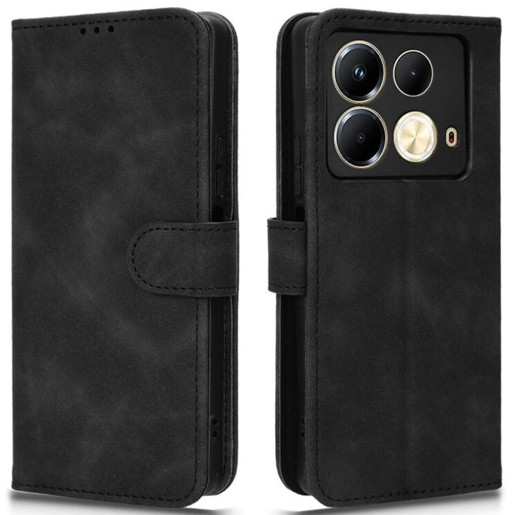 Чехол Deexe Classic Wallet для Infinix Note 40 - Black: фото 1 из 6