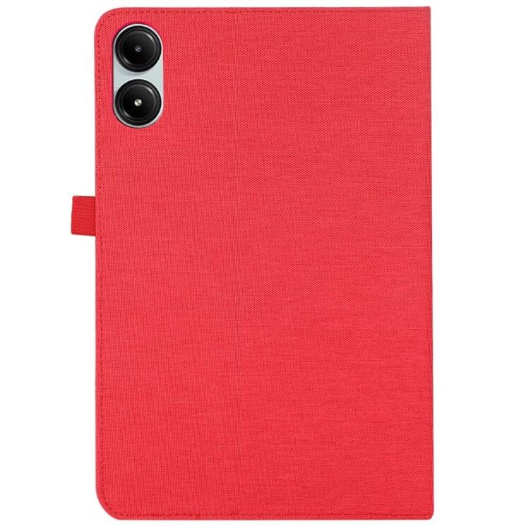 Чехол Deexe Cloth Style для Xiaomi Redmi Pad Pro / Poco Pad - Red: фото 6 из 6