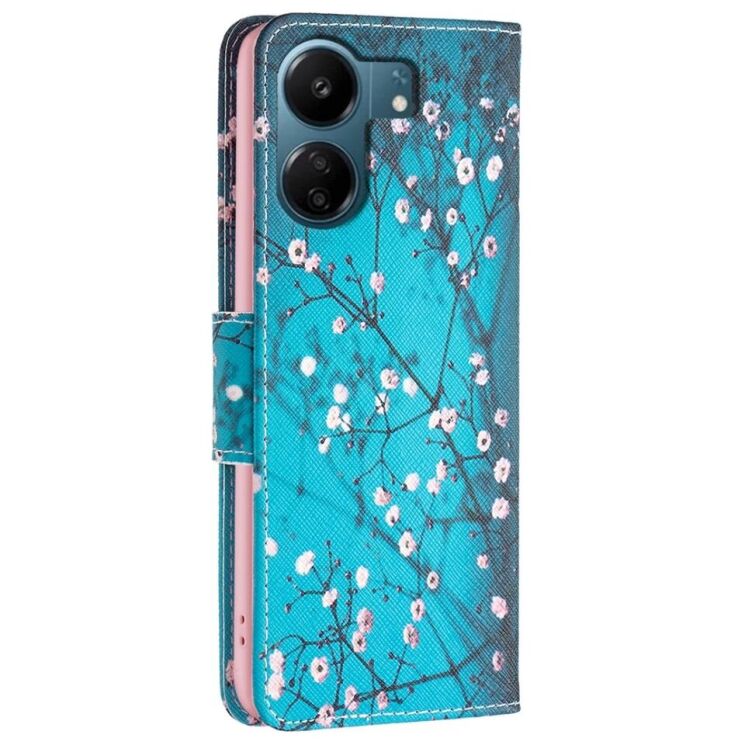 Чехол Deexe Life Style Wallet для Xiaomi Redmi 13C / Poco C65 - Plum Blossom: фото 4 из 6