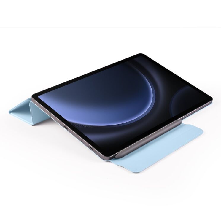 Чeхол Deexe Origami Series для Samsung Galaxy Tab S9 / S9 FE / S10 FE (X710/716/510/516/520/526) - Baby Blue: фото 5 из 12