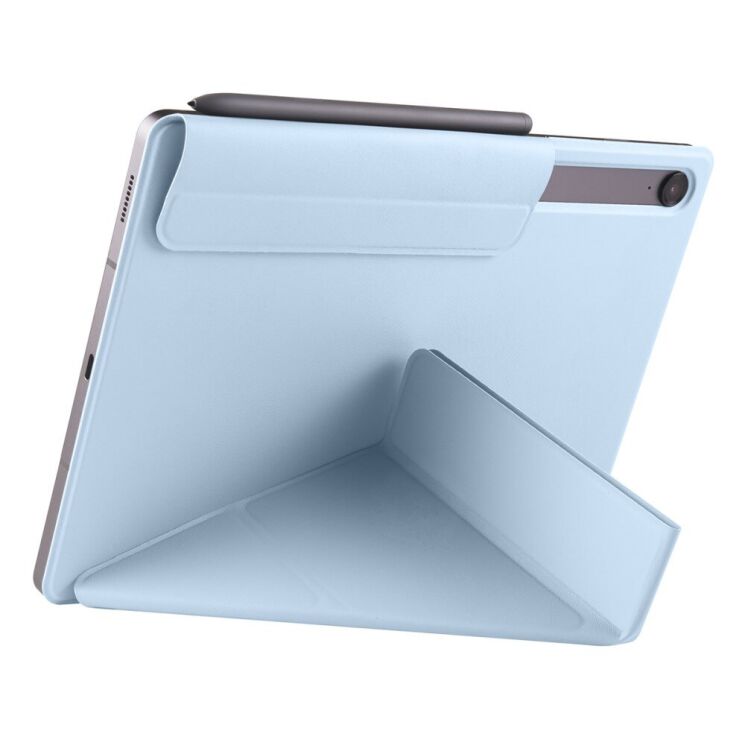 Чeхол Deexe Origami Series для Samsung Galaxy Tab S9 / S9 FE / S10 FE (X710/716/510/516/520/526) - Baby Blue: фото 3 из 12