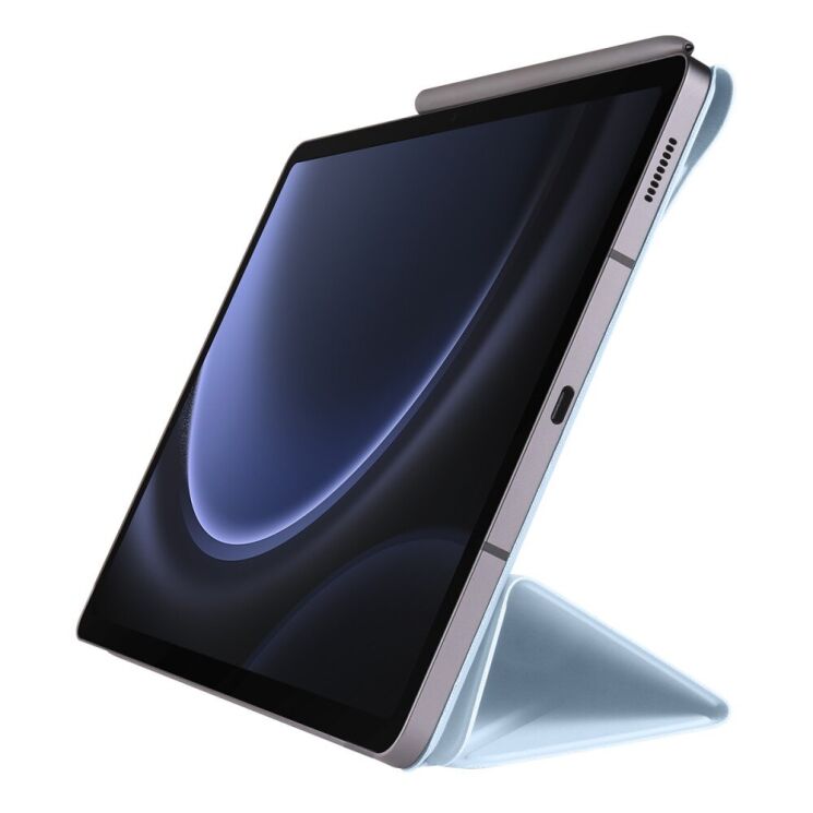 Чeхол Deexe Origami Series для Samsung Galaxy Tab S9 / S9 FE / S10 FE (X710/716/510/516/520/526) - Baby Blue: фото 2 из 12