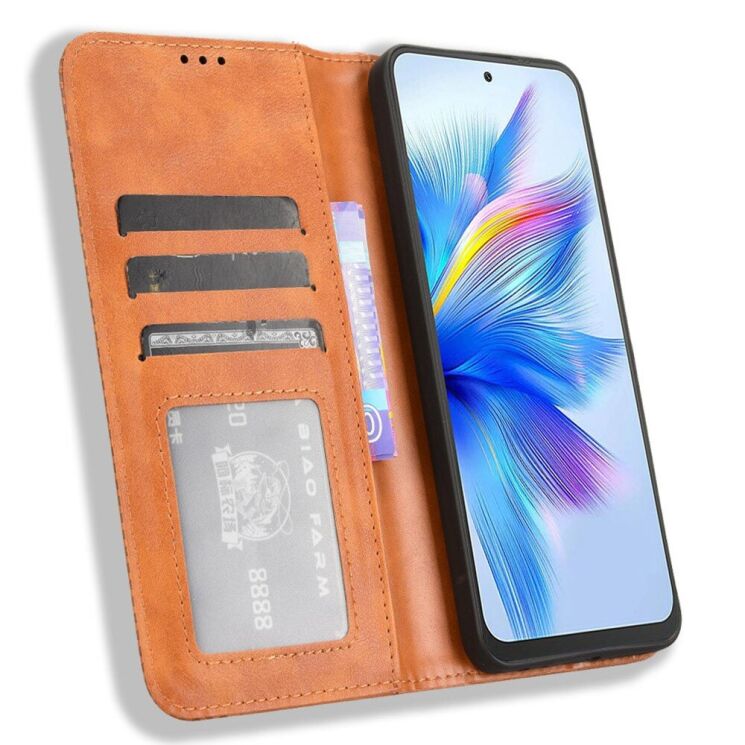 Чехол Deexe Retro Style для Blackview Shark 9 - Brown: фото 2 из 7