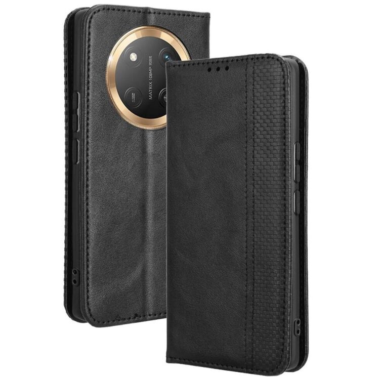 Чохол Deexe Retro Style для Honor Magic 7 Lite - Black: фото 1 з 7