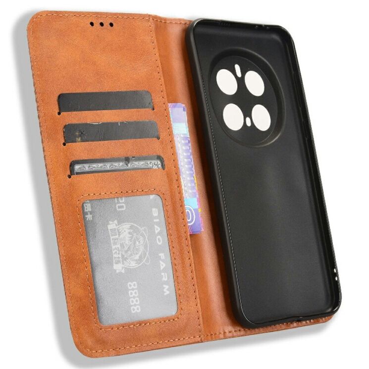 Чехол Deexe Retro Style для Honor Magic 7 Pro - Brown: фото 4 из 7