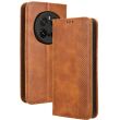 Чехол Deexe Retro Style для Honor Magic 7 Pro - Brown (380808Z)