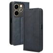 Чехол Deexe Retro Style для Infinix Hot 40i - Blue (345006L)