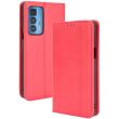 Чехол Deexe Retro Style для Motorola Edge 20 Pro - Red (288802R)