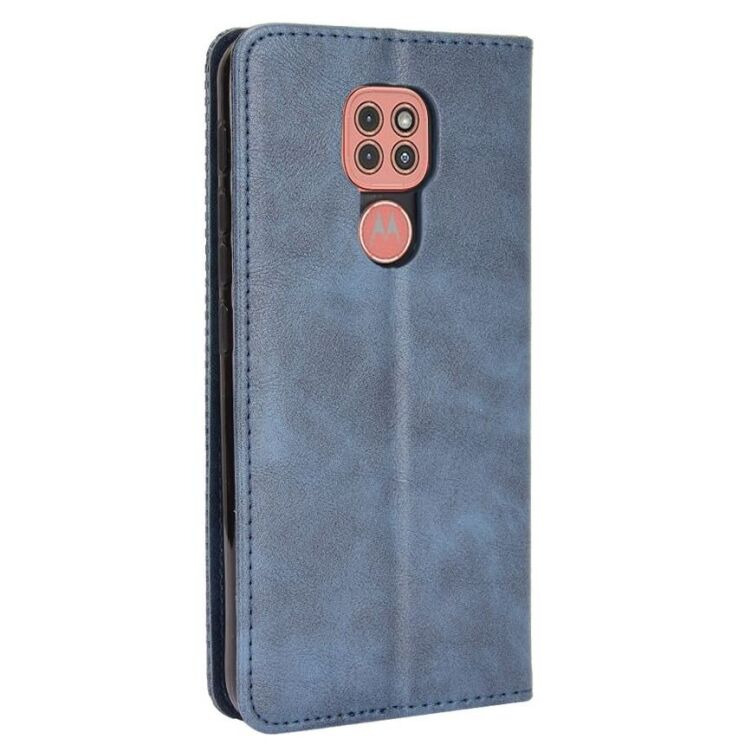 Чохол-книжка Deexe Retro Style для Motorola Moto E7 Plus / Moto G9 Play - Blue: фото 7 з 14