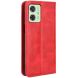 Чехол Deexe Retro Style для Motorola Moto G54 / G54 Power - Red (340210R). Фото 5 из 6