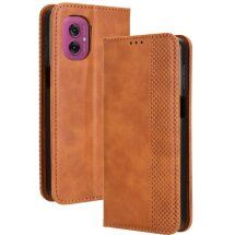 Чехол Deexe Retro Style для Motorola Moto G55 - Brown: фото 1 из 7