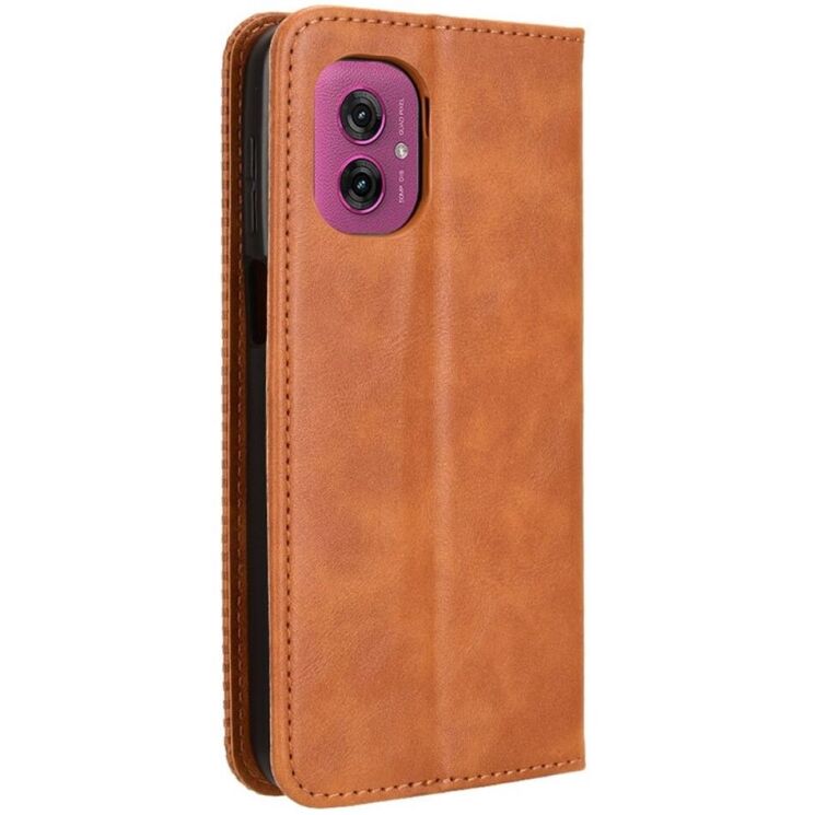 Чехол Deexe Retro Style для Motorola Moto G55 - Brown: фото 6 из 7