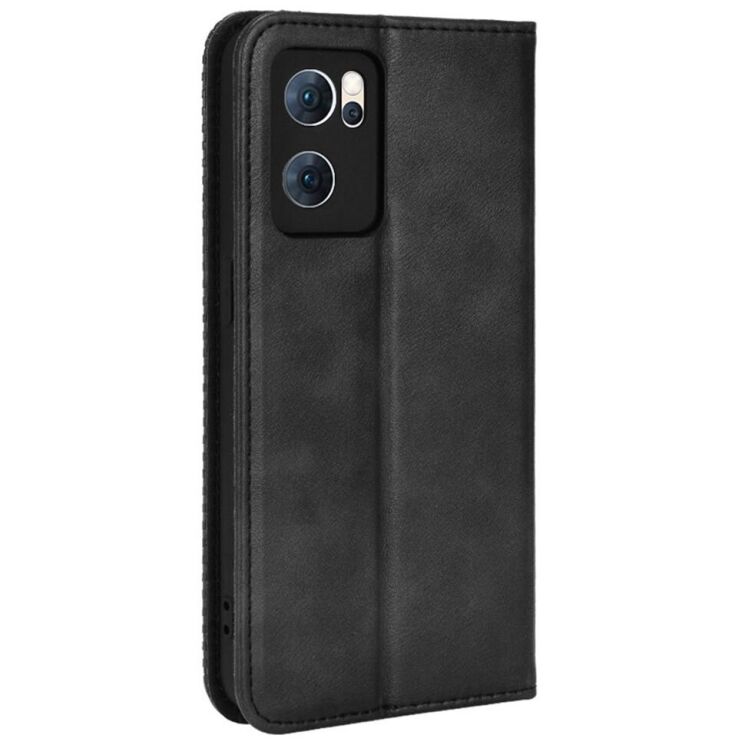 Чохол Deexe Retro Style для OPPO Reno 7 5G Chinese - Black: фото 3 з 7