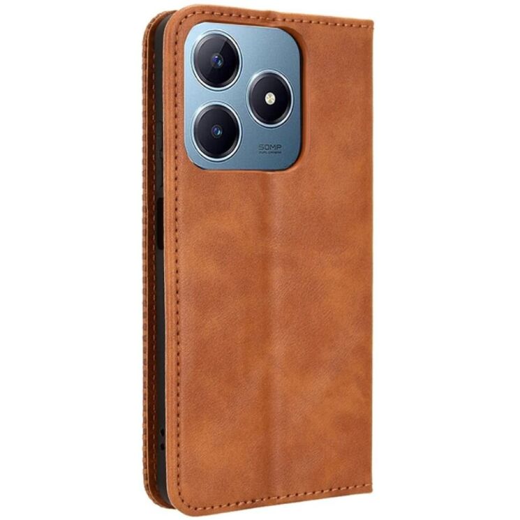 Чехол Deexe Retro Style для Realme C63 / C61 / Note 60x - Brown: фото 6 из 7