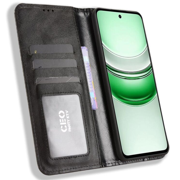 Чохол Deexe Retro Style для Realme C71 - Black: фото 6 з 16