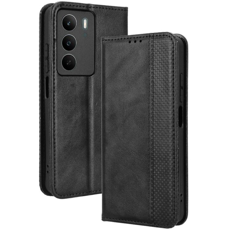 Чохол Deexe Retro Style для Realme C71 - Black: фото 1 з 16