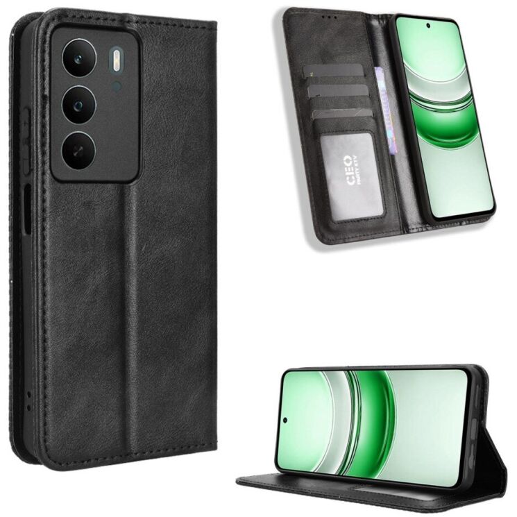Чохол Deexe Retro Style для Realme C71 - Black: фото 3 з 16
