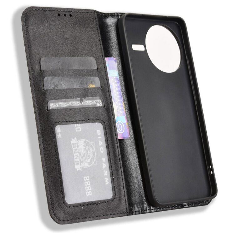 Чохол Deexe Retro Style для Xiaomi Poco F7 Pro / Poco F7 Ultra - Black: фото 4 з 7