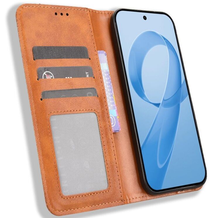 Чохол Deexe Retro Style для Xiaomi Poco F8 Pro - Brown (403502Z) Чохол Deexe Retro Style для Xiaomi Poco F8 Pro - Brown: фото 6 з 19