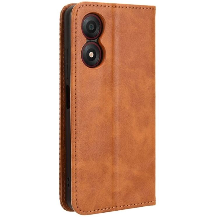 Чехол Deexe Retro Style для ZTE Blade A34 - Brown: фото 6 из 7