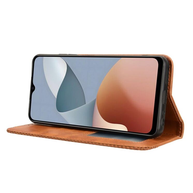 Чехол Deexe Retro Style для ZTE Blade A34 - Brown: фото 3 из 7