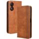 Чехол Deexe Retro Style для ZTE Blade A34 - Brown (366142Z). Фото 1 из 7