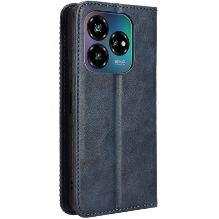 Чехол Deexe Retro Style для ZTE Nubia V60 Design - Blue: фото 6 из 7