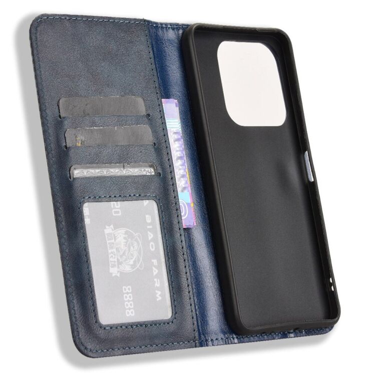 Чехол Deexe Retro Style для ZTE Nubia V60 Design - Blue: фото 4 из 7