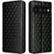 Чехол Deexe Rhombus Book для Google Pixel 11 Pro XL - Black (426046B). Фото 1 из 7