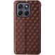 Чохол Deexe Rhombus Book для Motorola Moto G77 - Brown (406811Z). Фото 8 з 10