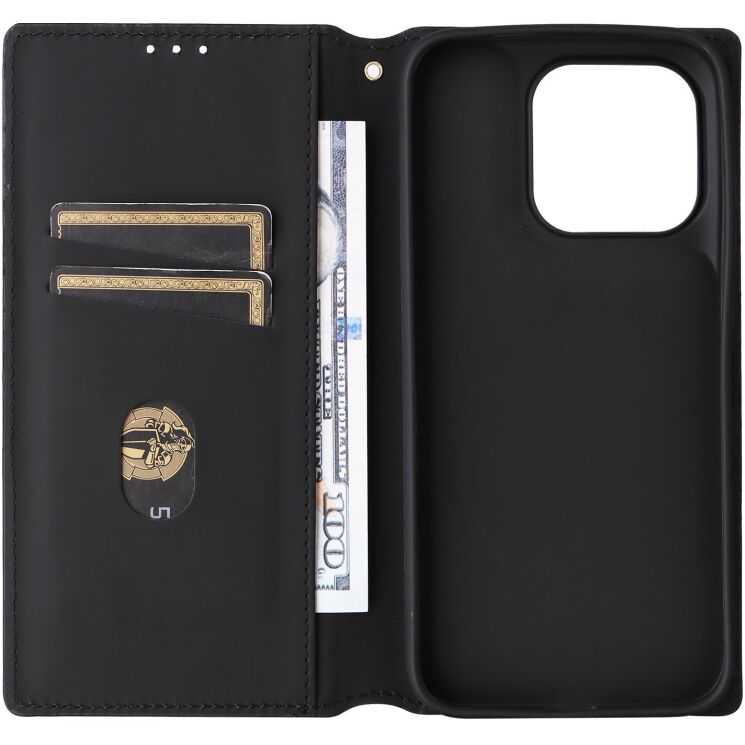 Чохол Deexe Rhombus Book для Motorola Moto G77 - Brown: фото 3 з 10