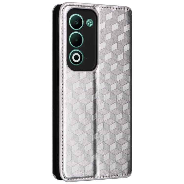 Чохол Deexe Rhombus Book для OPPO A5 - Silver: фото 6 з 6