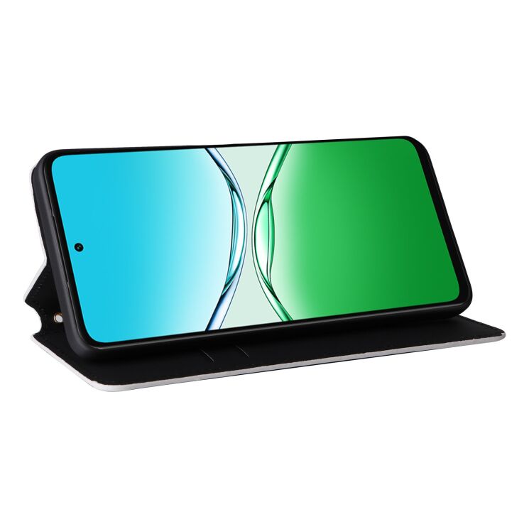 Чохол Deexe Rhombus Book для OPPO A5 - Silver: фото 3 з 6