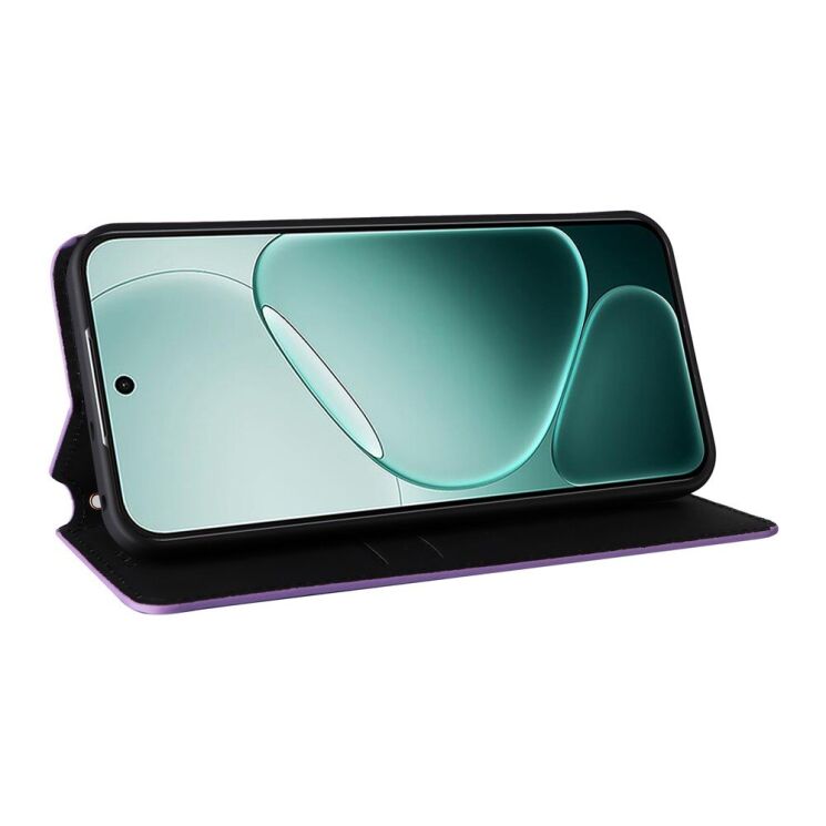 Чохол Deexe Rhombus Book для OPPO A6 Pro - Purple: фото 3 з 6