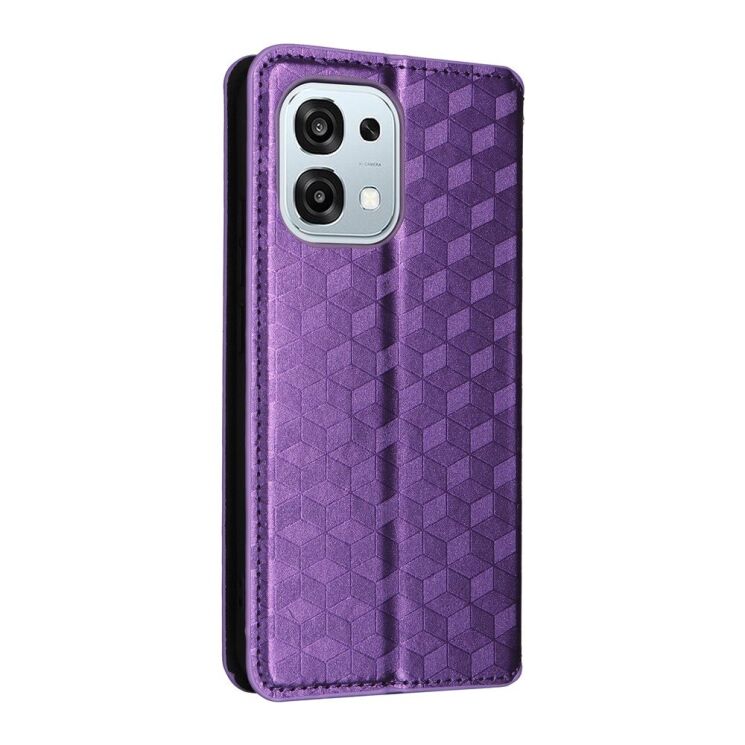 Чохол Deexe Rhombus Book для OPPO A6 Pro - Purple: фото 6 з 6