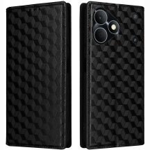 Чохол Deexe Rhombus Book для Realme Note 80 - Black: фото 1 з 7