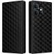 Чохол Deexe Rhombus Book для Realme Note 80 - Black (412403B). Фото 1 з 7