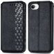 Чехол Deexe Rhombus Wallet для Apple iPhone 16e - Black (376412B). Фото 1 из 10