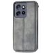 Чехол Deexe Rhombus Wallet для Motorola Edge 50 Neo - Grey (367131H). Фото 5 из 10