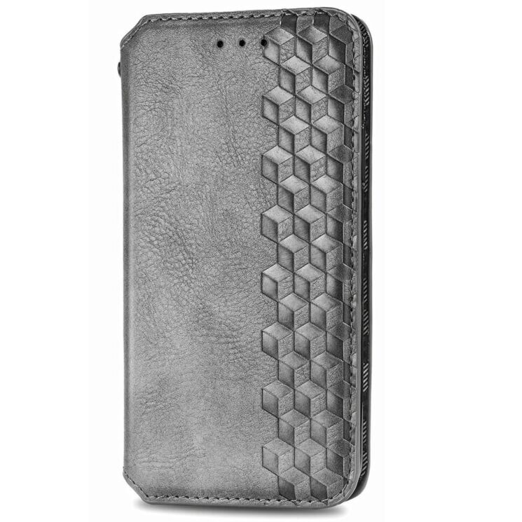 Чехол Deexe Rhombus Wallet для Motorola Edge 50 Neo - Grey: фото 4 из 10