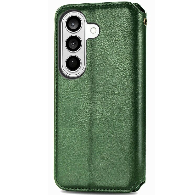 Чохол Deexe Rhombus Wallet для Samsung Galaxy A57 (A576) - Green: фото 5 з 8