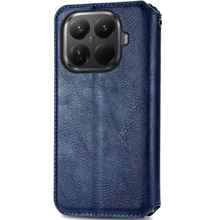 Чохол Deexe Rhombus Wallet для Xiaomi 15T Pro - Blue: фото 5 з 6