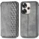 Чехол Deexe Rhombus Wallet для Xiaomi Poco F6 - Grey (355045H). Фото 1 из 9