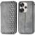 Чехол Deexe Rhombus Wallet для Xiaomi Poco F6 - Grey: фото 1 из 9