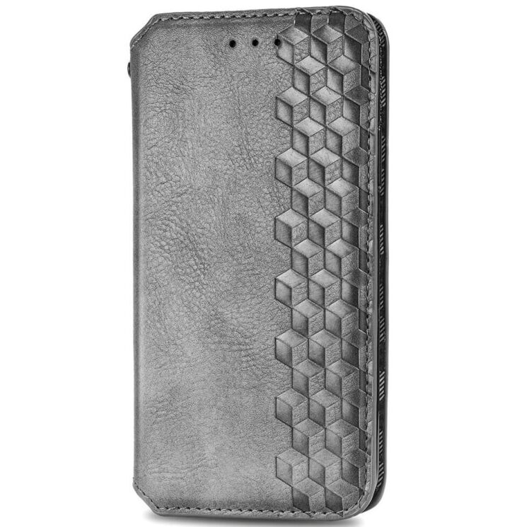 Чехол Deexe Rhombus Wallet для Xiaomi Poco F6 - Grey: фото 4 из 9