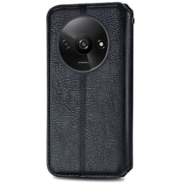 Чехол Deexe Rhombus Wallet для Xiaomi Redmi A3 - Black: фото 6 из 10
