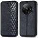Чехол Deexe Rhombus Wallet для Xiaomi Redmi A3 - Black (349259B). Фото 1 из 10